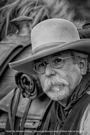"Mark" By Michael Greiner - Previously Entered Black & White Print of the Year