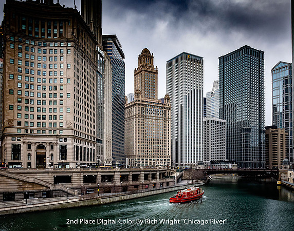 2nd Place Digital Color By Rich Wright - "Chicago River"