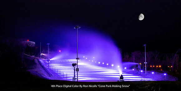 4th Place Digital Color By Ron Nicolls "Cone Park Making Snow"