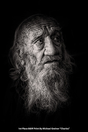 1st Place B&W Print By Michael Greiner "Charles"