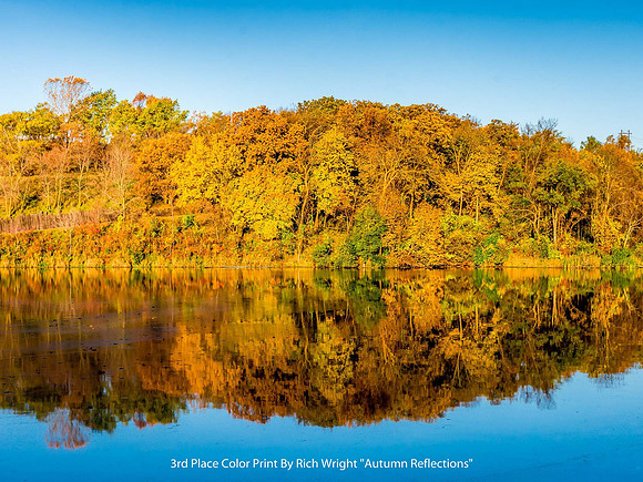 3rd Place Color Print By Rich Wright "Autumn Reflections"
