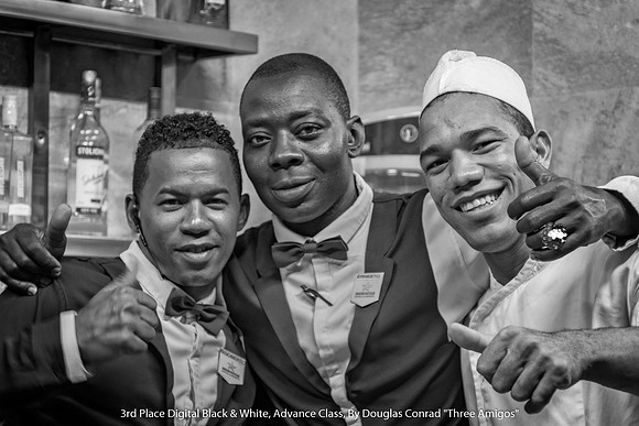 3rd Place Digital B&W Advance Class By Douglas Conrad - "Three Amigos"