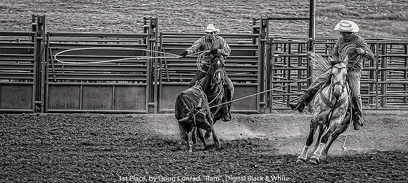 1st Place, By Doug Conrad, "Team Work", Digital Black & White