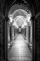 1st Place Digital B&W Advance Level by Mitch Keller - Palace of Monserrate Hallway