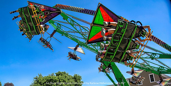 1st Place Digital Color Entry Level by Karlene Hohenstein - Let's Fly